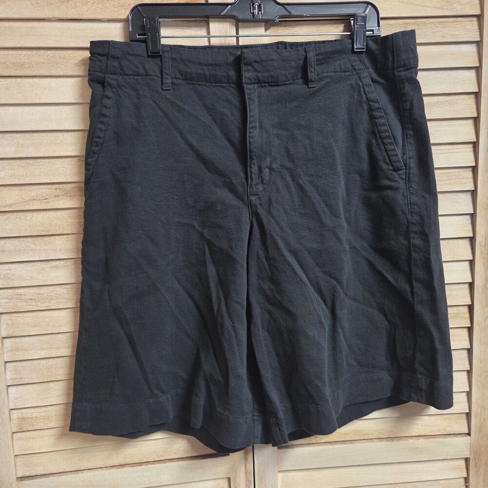 American Eagle Trouser Bermuda Stretch Black Shorts Size 12